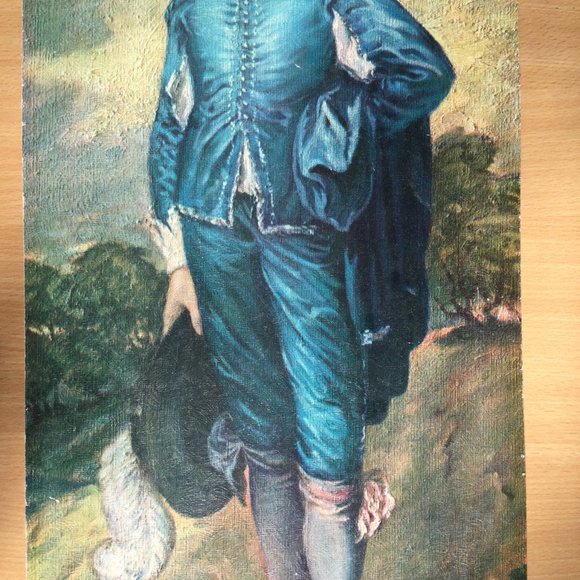Vintage Fine art print By Gellman "Blue boy" Gainsboro - Picture 3 of 7